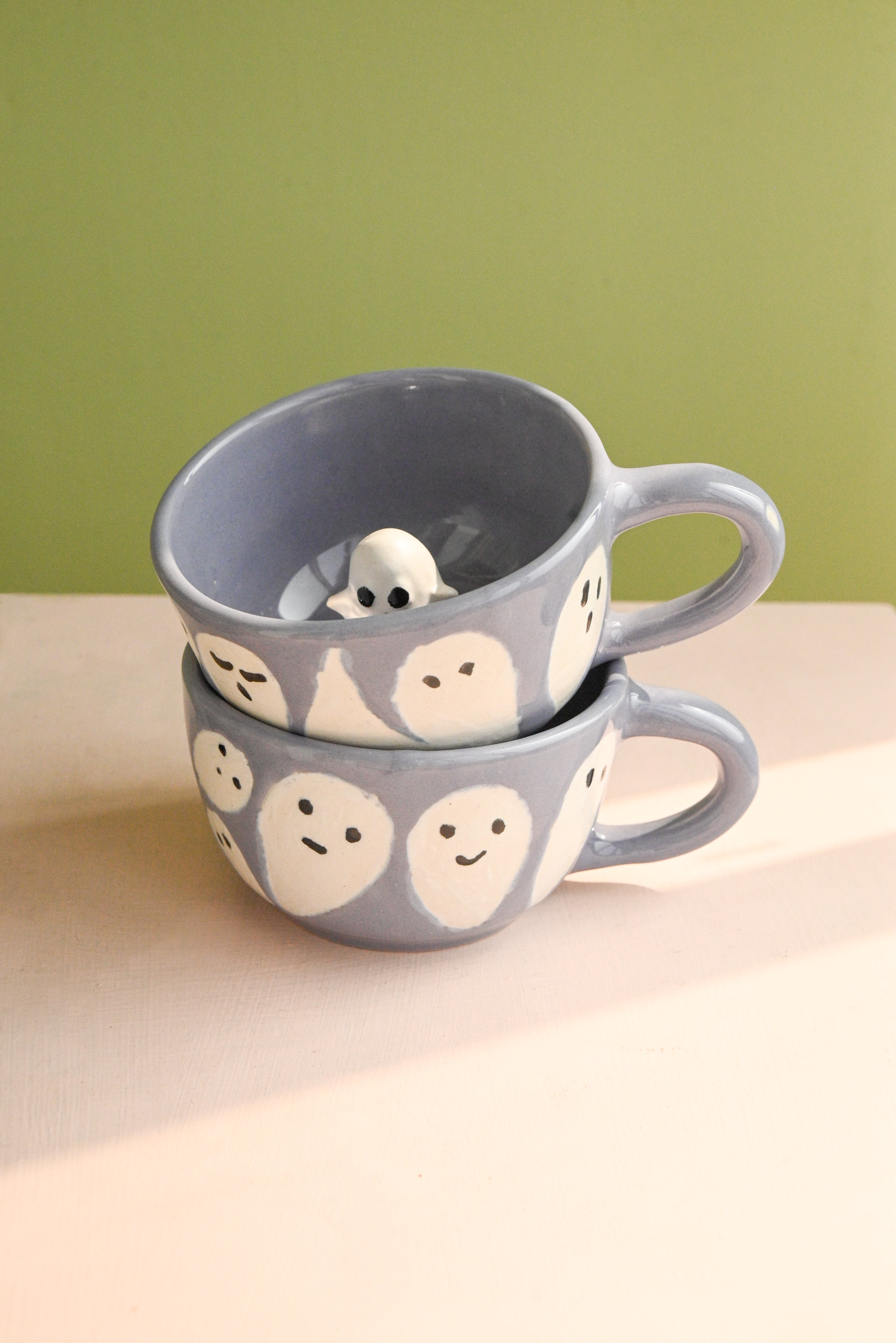 (2) Blue Sky Ghost good mugs